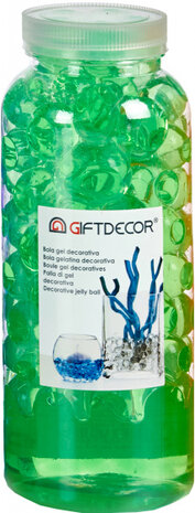 decoratieballetjes groot 500 gram 7 x 17,5 cm gel groen