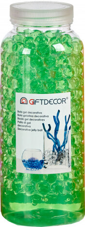 decoratieballetjes klein 500 gram 7 x 17,5 cm gel groen