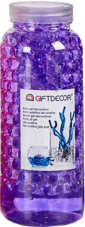 decoratieballetjes klein 500 gram 7 x 17,5 cm gel paars