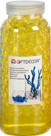 decoratieballetjes klein 500 gram 7 x 17,5 cm gel geel