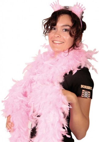 diadeem meisjes pluche roze one-size