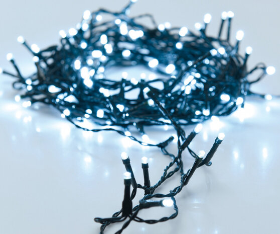 kerstverlichting 80 led wit 600 cm groen