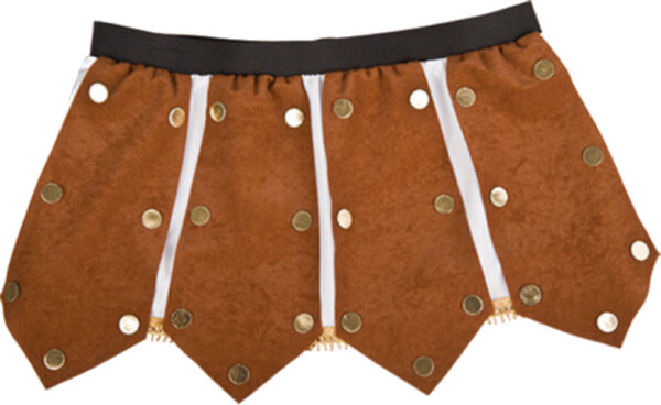 kiltrok Roman dames 30 cm textiel bruin one-size