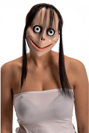 masker Momo met haar lichtnaturel/zwart