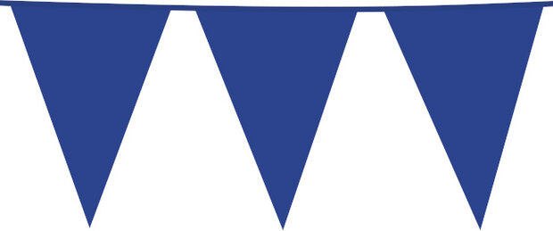 vlaggenlijn 10 meter 45 x 30 cm polyetheen donkerblauw