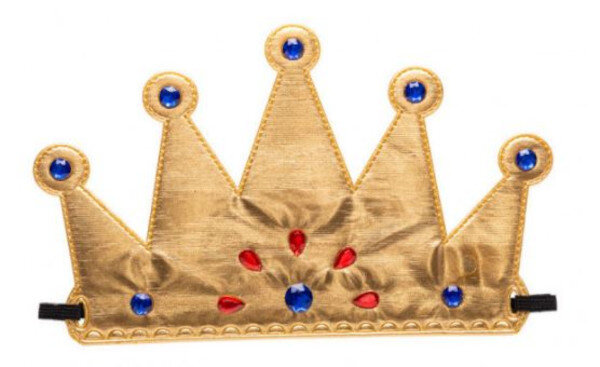 kroon Koningin dames polyester goud one-size