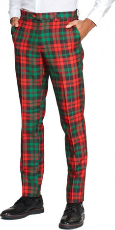 verkleedpak Trendy Tartan heren polyester groen mt 62