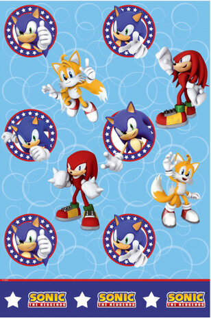 tafelkleed Sonic 183 x 138 cm PVC blauw