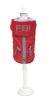 hondenregenjas Vancouver FBI 60 cm polyester rood