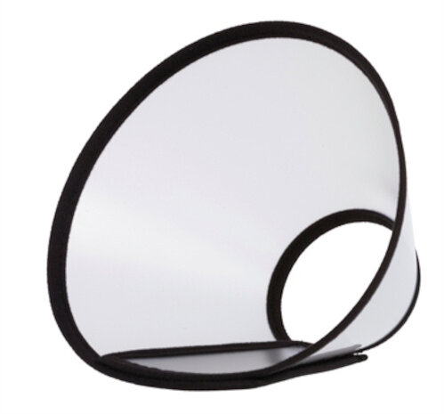 beschermkraag 50-58 x 28 cm transparant maat L-XL
