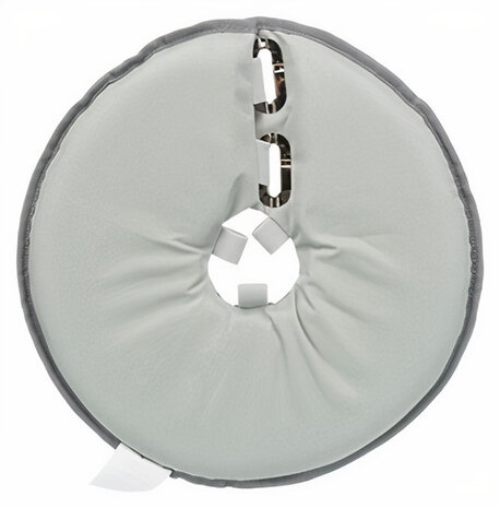 beschermkraag 38-42 cm polyester/schuimrubber grijs