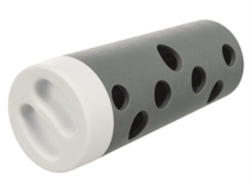 intelligentiespeelgoed Snackrol 18 x 7 cm grijs/wit