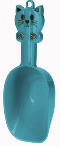 voerschep Kat 236 ml 23 x 5 cm polypropyleen blauw