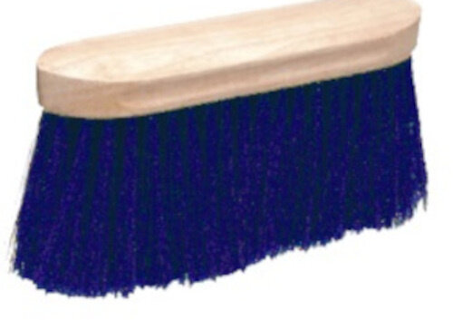 manenborstel 18 x 5,5 cm hout blauw/naturel