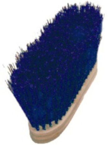 manenborstel 18 x 5,5 cm hout blauw/naturel