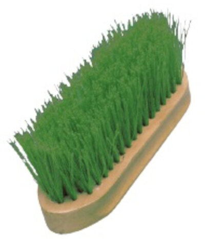 manenborstel 18 x 6,5 cm hout groen/naturel