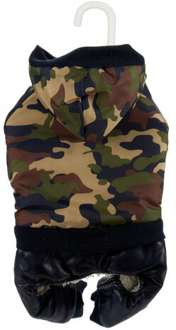 hondenkostuum polyester groen/zwart mt M