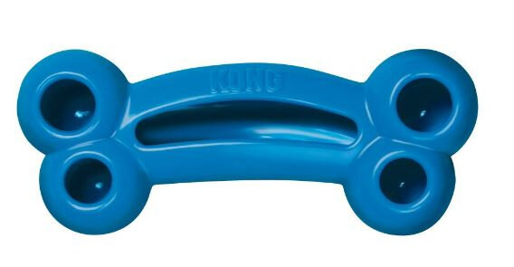 hondenspeelgoed Quest Bone 17,5 cm elastomeer blauw