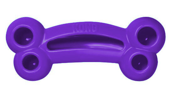 hondenspeelgoed Quest Bone 17,5 cm elastomeer paars