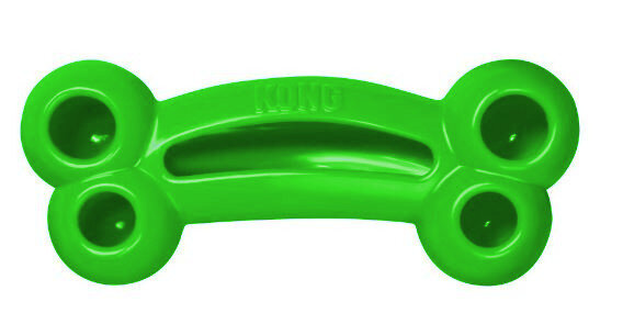 hondenspeelgoed Quest Bone 17,5 cm elastomeer groen