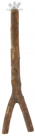 vogelzitstok 30 x 6,5 x 2 cm hout bruin
