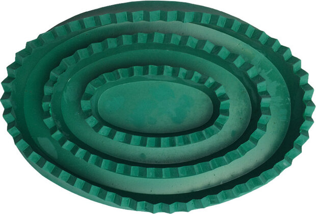 rosborstel 17 x 6 rubber cm groen