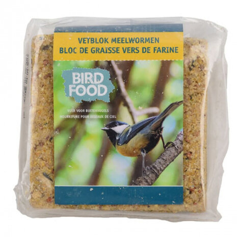 tuinvogelvoer vetblok meelwormen 300 gram