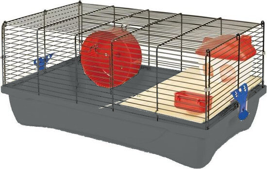 hamsterkooi Flat Nature 58 x 32 x 26 cm grijs