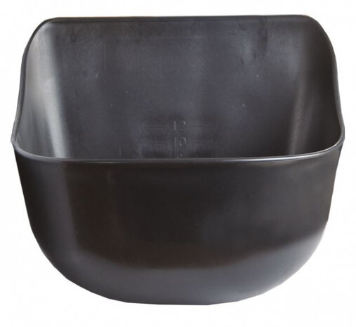 voederbak universeel 12 liter 41 cm polypropyleen zwart