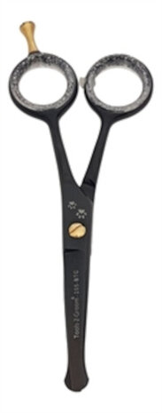 potenschaar Black Edge 12,5 cm staal/rubber zwart