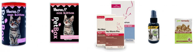 teken- en vlooienbestrijding Petbox 8 - 20 weken 6-delig