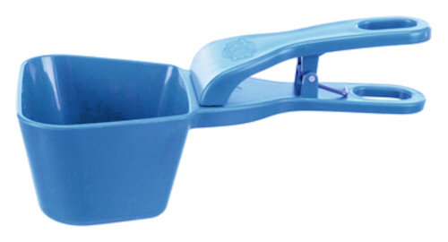 voerschep afsluitclip 250 ml blauw