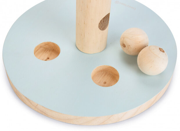 speeltoren 30 cm hout lichtbruin/mintgroen
