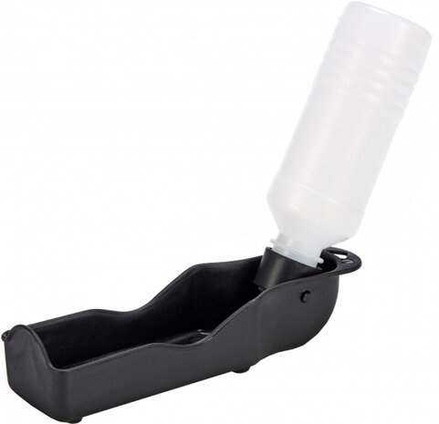 hondenriem-/drinkfles 500 cm 250 ml zwart 2-delig