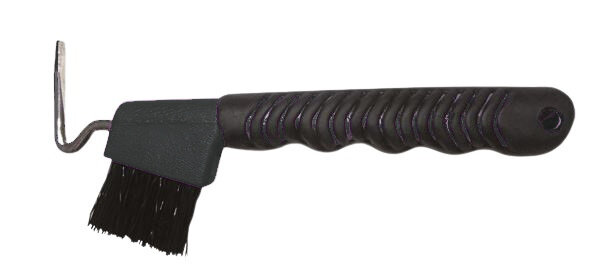 hoefkrabber Soft Grip 16,5 cm rubber/RVS zwart