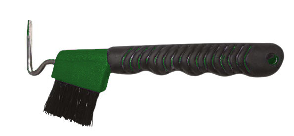 hoefkrabber Soft Grip 16,5 cm rubber/RVS groen