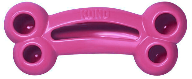 hondenspeelgoed Quest Bone 17,5 cm elastomeer roze