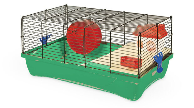 hamsterkooi Flat Nature 58 x 32 x 26 cm groen