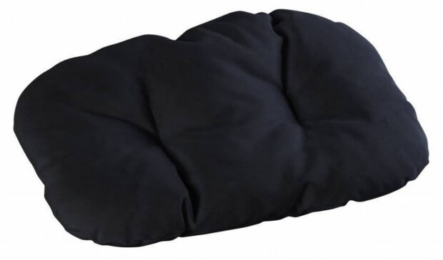 hondenfietskussentje Buddy 37 x 23 cm polyester zwart