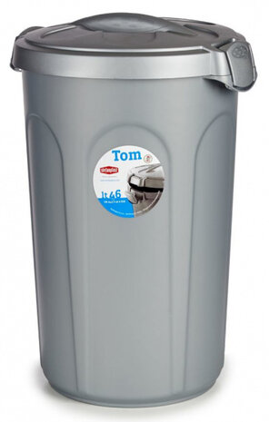voercontainer Tom 46 liter 44,5 x 40 x 61 cm grijs
