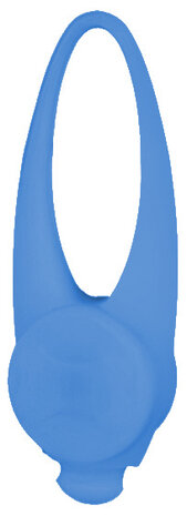 hondenverlichting Veiligheidslampje 8 cm siliconen blauw