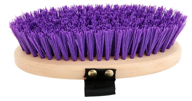 harde borstel hout 17 cm paars