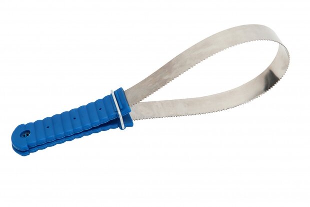 zweetmes metaal 30 cm blauw