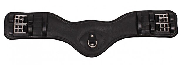 dressuursingel Anatomic kalfsleder zwart mt 40 cm