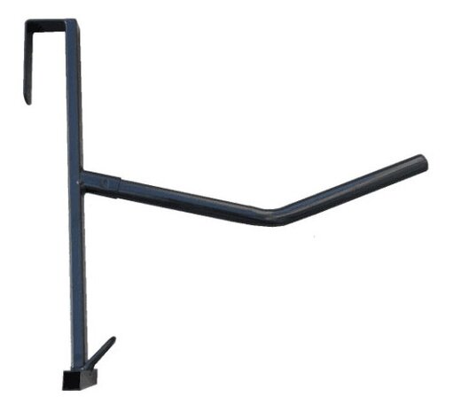 zadelsteun mobiel metaal 57 x 51,5 cm zwart