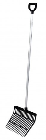 mestvork 40 x 160 cm aluminium zilver/zwart