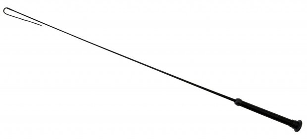 dressuurzweep fiberglass/gel 120 cm zwart
