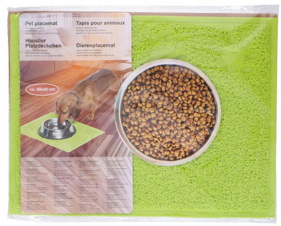 hondenplacemat 30 x 40 cm groen
