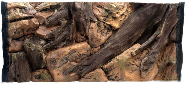 achterwand aquarium 1,96 cm bruin