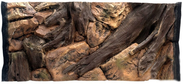 achterwand aquarium Root 47,5 cm bruin